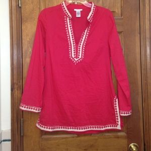 Gorgeous pink tunic top!