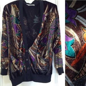 ✨VINTAGE✨ 80s Nina Ricci luxe velour cardi