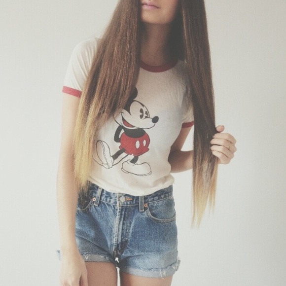 BLACK TRIM - Disney Mickey Mouse short sleeve