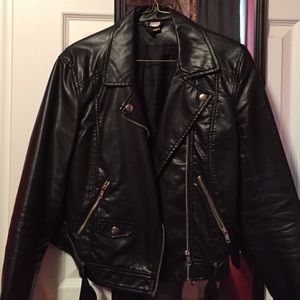 h&m leather jacket