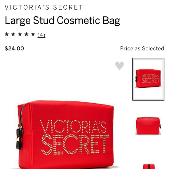 Large stud cosmetic bag