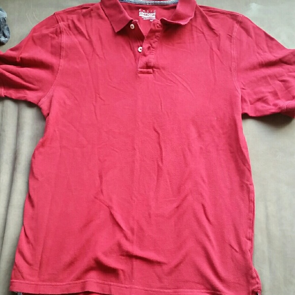 Mens red polo