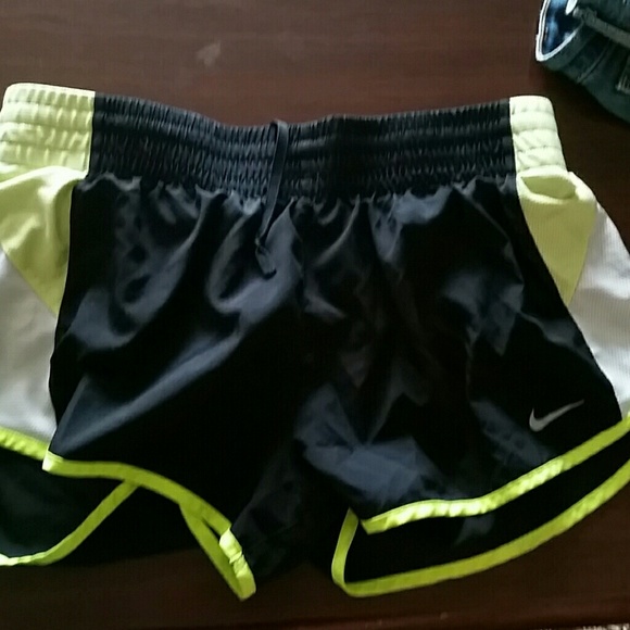 Black neon nike dry fit shorts