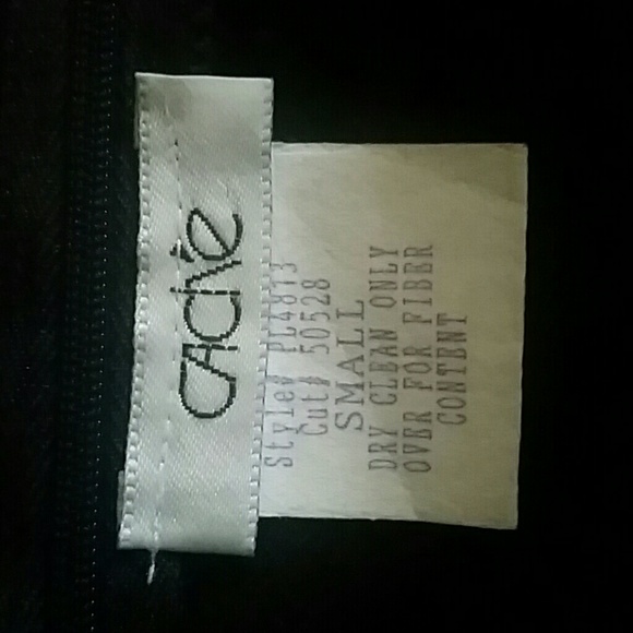 CACHE Black Satin Top - Picture 2 of 3