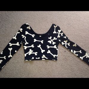 Bones crop top