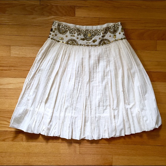 *SOLD* NEW BCBGMAXAZRIA Boho Embroidered Skirt - Picture 2 of 4