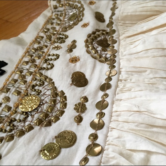 *SOLD* NEW BCBGMAXAZRIA Boho Embroidered Skirt - Picture 4 of 4