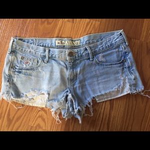 Hollister denim shorts