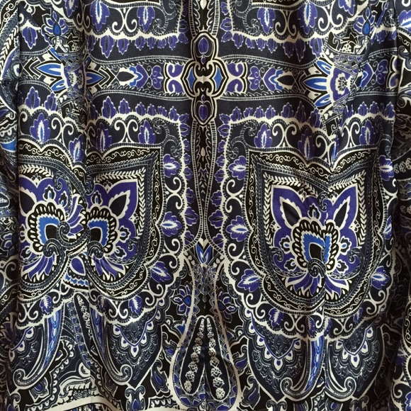 Statement Patterned Blue Blazer - image 4