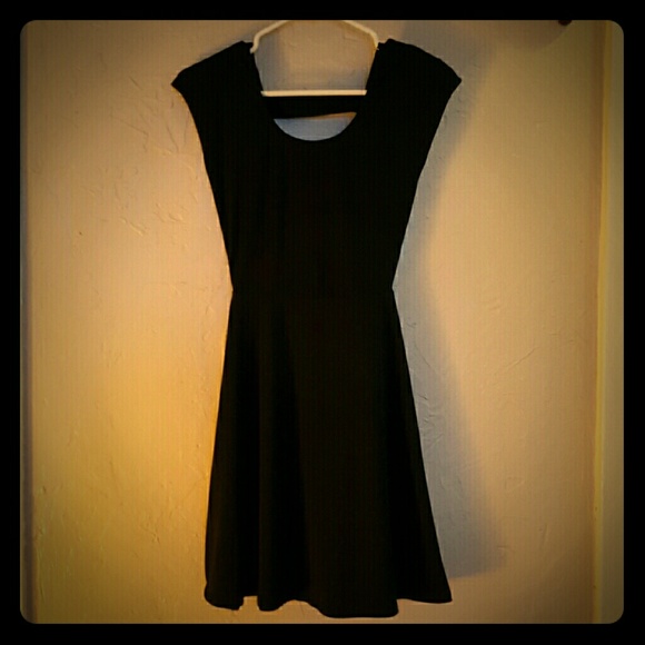Black skater dress