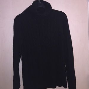 Black Perfect condition jcrew cable knit sweater.