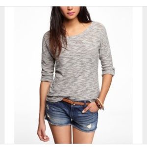 Heathered tunic sweater