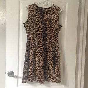 ASOS Leopard Print Sleeveless Dress