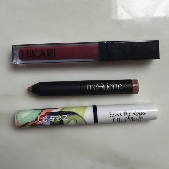 lip crayon, gloss, stick