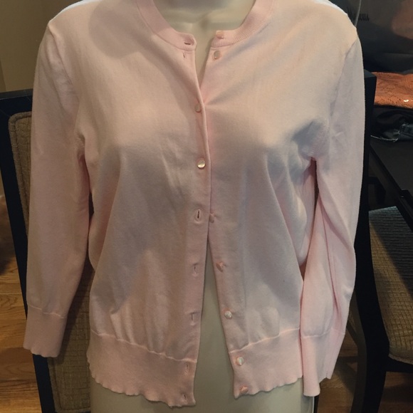 J. Crew Tops - Pink J Crew Cardigan