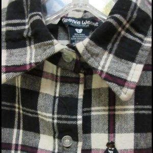 Girl's Teenie Weenie size L cotton Flannel Shirt