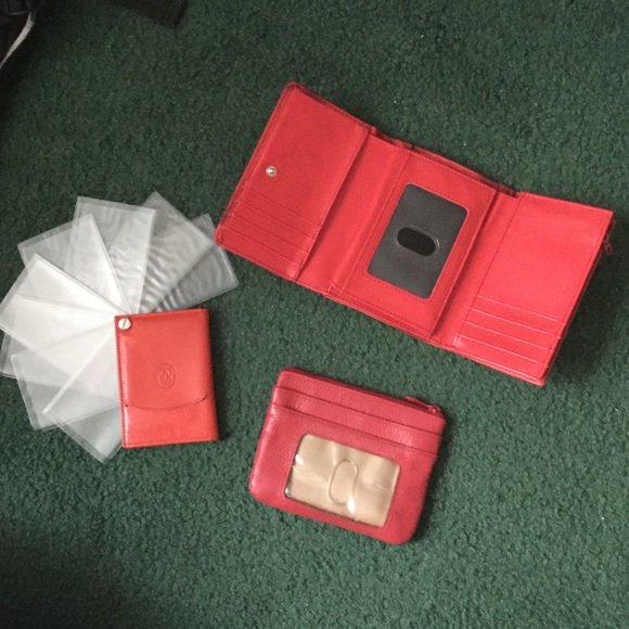 Genuine leather  Handbags - wallet, change purse, picture/card holder trio