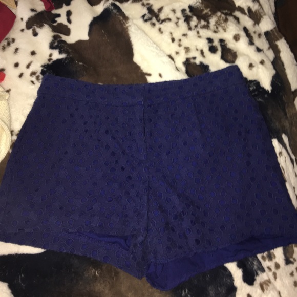 blue lacey shorts