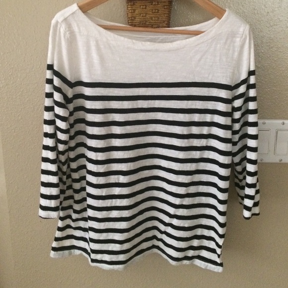 Weekend sale! Ann Taylor Loft striped 3/4 t-shirt