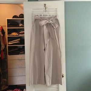 NWT Anthropologie grey wide leg pants, sz 4