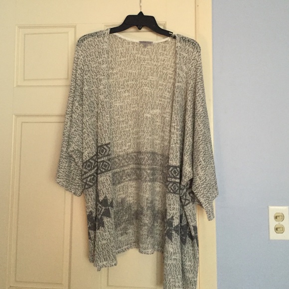 Aztec Grey Cover Up Cardigan