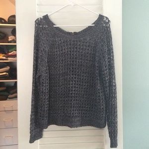 Kensie sweater with zip back, sz M