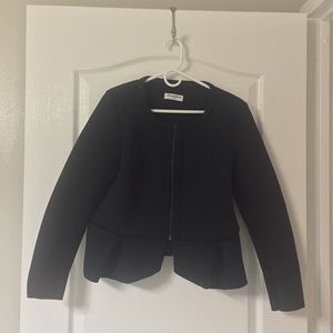 ASOS Peplum Ponte Cropped Blazer