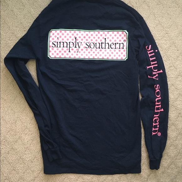 Simply Southern Navy Pocket Tee