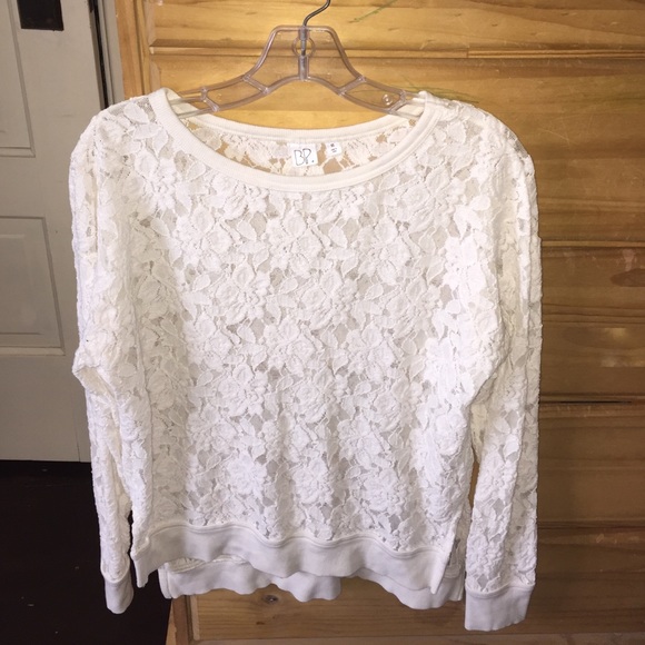 Lace long sleeve shirt