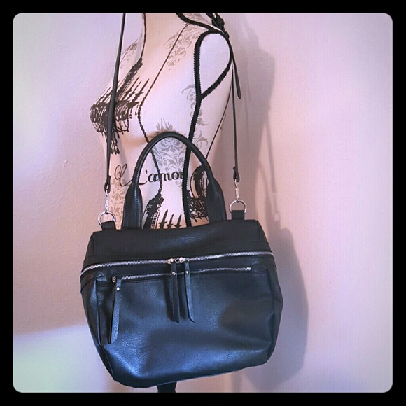 One Handled Tote w/ Crossbody Strap