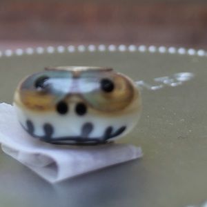 Fits PANDORA SKULL JACK SKELLINGTON GLASS CHARM