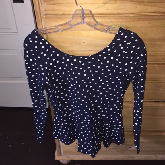 Long sleeve peplum top