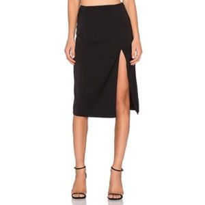 NBD Cross Tour Mind Midi Slit Skirt