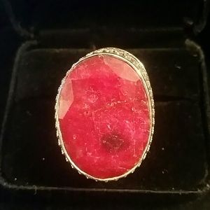 Sterling and Ruby ring