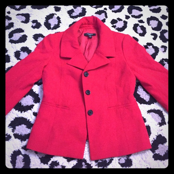 Ann Taylor red blazer