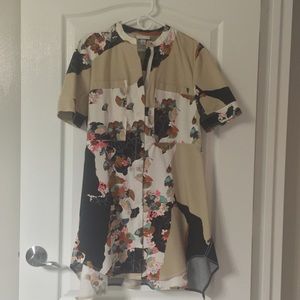 PHIILIP LIM TARGET Floral Print Zip Front Dress