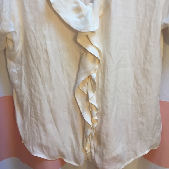 White Express Ruffle Blouse - Picture 2 of 3
