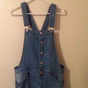 Blue jean overalls (barely worn)