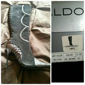 Funky Suede Stiletto Boots