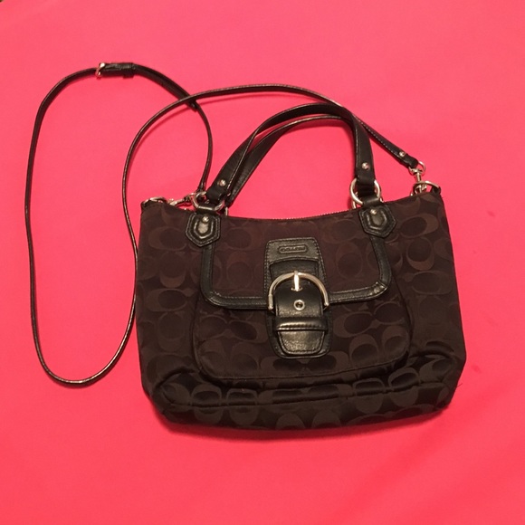 Over the shoulder coach bag.