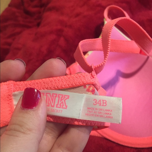 Sold - BOGO FREE Victoria's Secret pink bra 34b - Picture 2 of 3