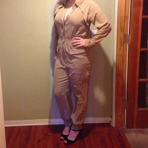 Tan jumpsuit
