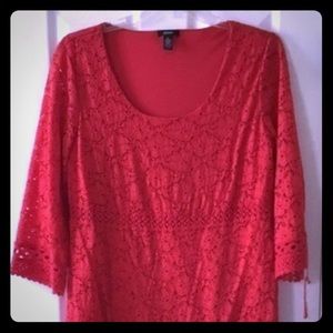 Red Alfani Lace Dress