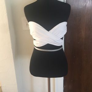 ASOS cross bathing suit top