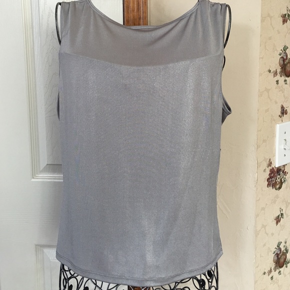 Grey Party Top with Sequins - Picture 4 of 4
