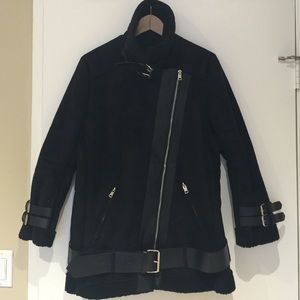 Black suede jacket