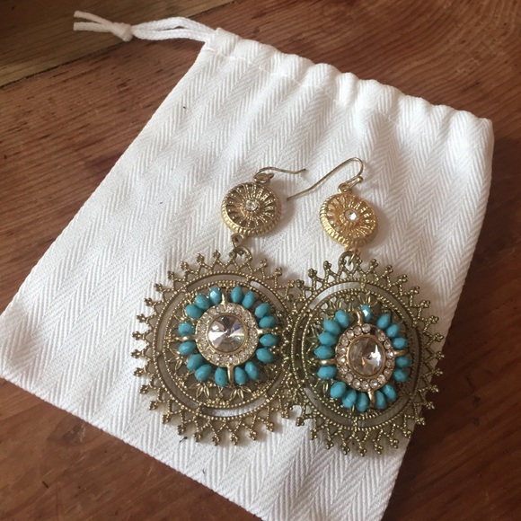 Turquoise drop earrings