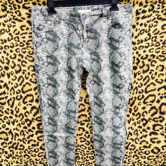 CAbi Snakeskin Skinny Jeans