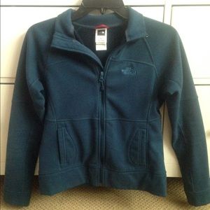 Navy north face zip up