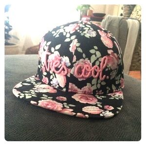 Pink and Black Rose "Trēs Cool" Hat